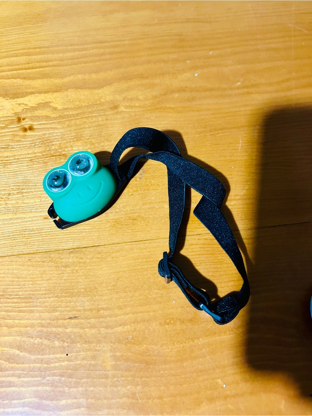 (3/$10) Kids Adjustable reading Green frog Headlamp with Elastic Strap